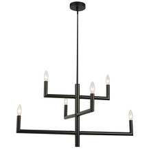 Dainolite NOR-326C-MB - 6LT Chandelier,  MB