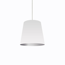 Dainolite OD-M-691 - 1LT Oversized Drum Pendant,Medium - Wht/Slv