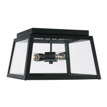 Capital Canada 943736BK - 3 Light Outdoor Flush