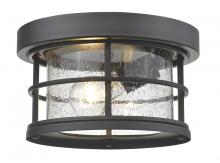 Z-Lite 555F-BK - 1 Light Outdoor Flush Mount