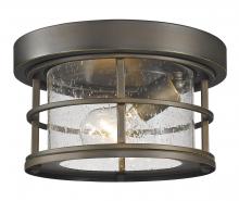 Z-Lite 555F-ORB - 1 Light Outdoor Flush Mount