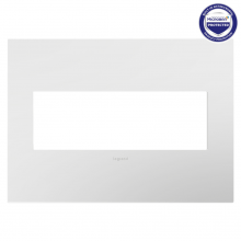 Legrand Canada AD3WP-WH - Extra-Capacity FPC Wall Plate, Gloss White