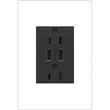 Legrand Canada ARTRUSB153G4 - Dual USB Plus-Size Outlet Combo