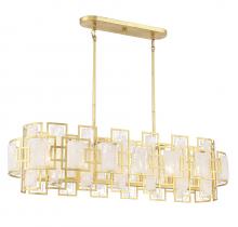 Savoy House Canada 1-2032-6-260 - Portia 6-Light Linear Chandelier in True Gold