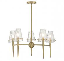 Savoy House Canada 1-2106-5-322 - Shellbourne 5-Light Chandelier in Warm Brass