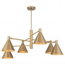 Savoy House Canada 1-8003-6-127 - Pharos 6-Light Chandelier in Noble Brass by Breegan Jane