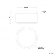 Modern Forms Canada FM-12516-35-BK - Preston Flush Mount Light