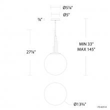 Modern Forms Canada PD-60514-30-NB - Sybil Pendant Light