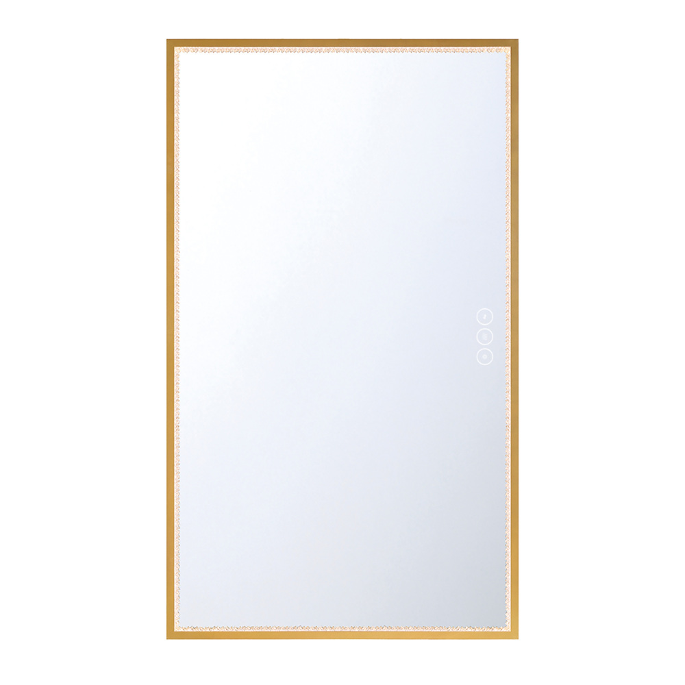 Cerissa 54&#34; Rectangular Mirror in Gold