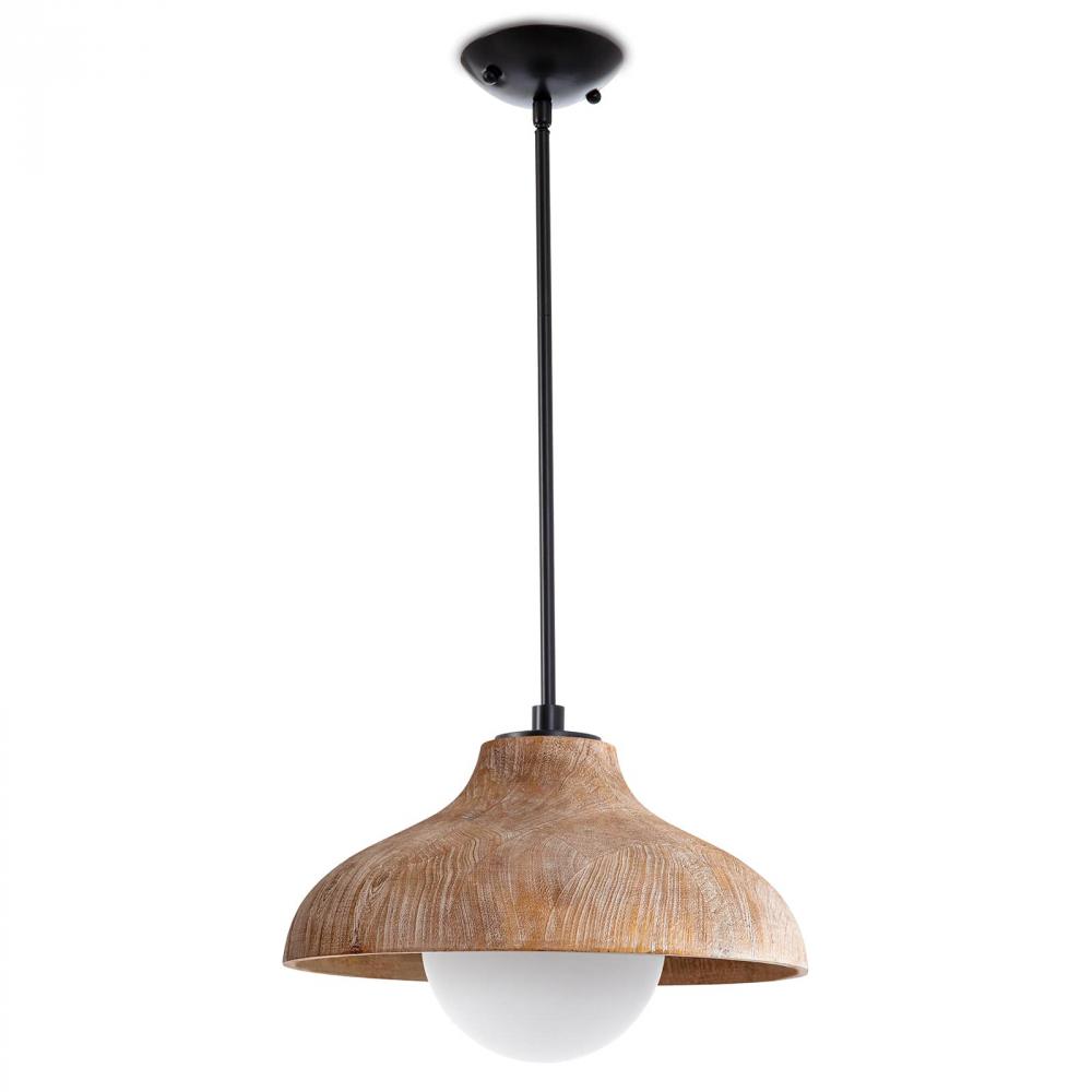 Coastal Living Surfside Wood Pendant (Natural)