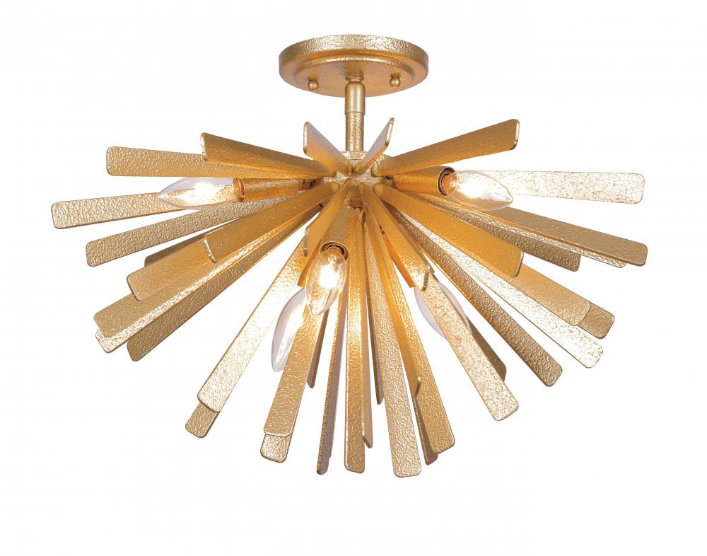 6 LIGHT SEMI FLUSH