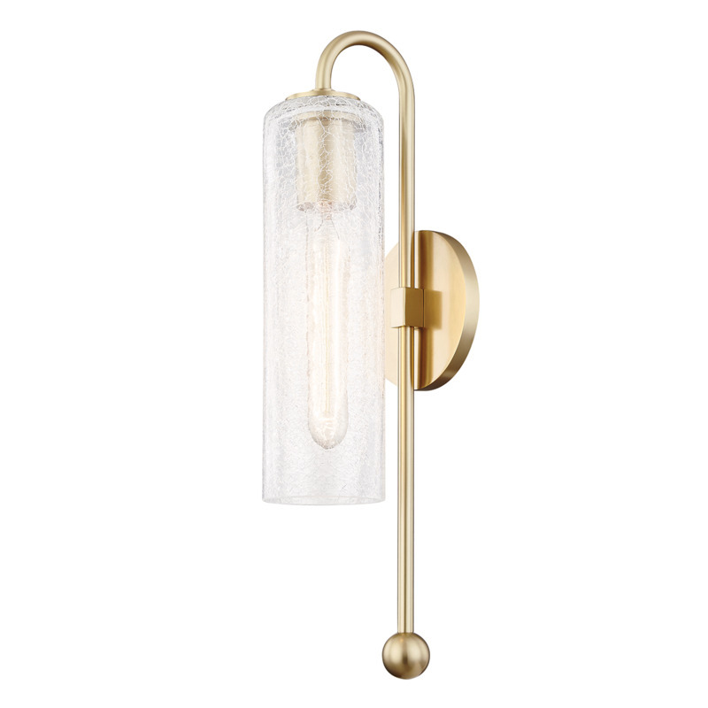 Skye 1 Light Wall Sconce Aged Brass