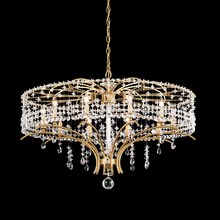 Schonbek 1870 TC1036N-48H - Bella Rose 10 Light 120V Chandelier in Antique Silver with Clear Heritage Handcut Crystal