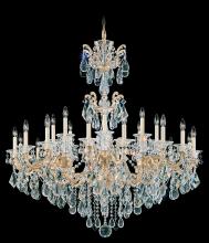 Schonbek 1870 5013-48 - La Scala 24 Light 120V Chandelier in Antique Silver with Clear Heritage Handcut Crystal