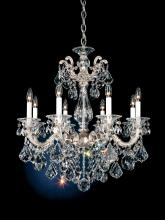 Schonbek 1870 5073-76 - La Scala 8 Light 120V Chandelier in Heirloom Bronze with Clear Heritage Handcut Crystal