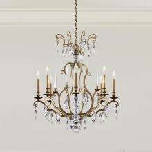 Schonbek 1870 RN3871N-48H - Renaissance Nouveau 8 Light 120V Chandelier in Antique Silver with Clear Heritage Handcut Crystal