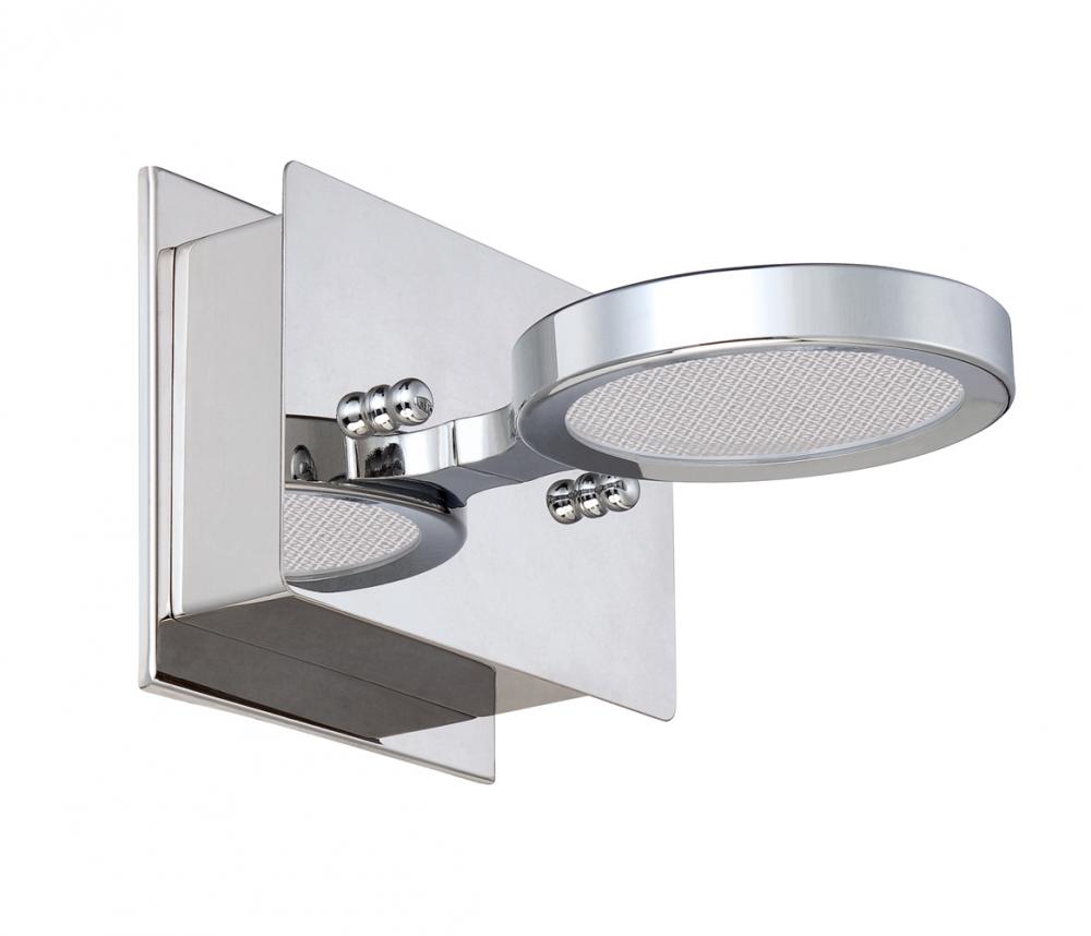 MILAN series 1-Light LED Chrome Bath Light