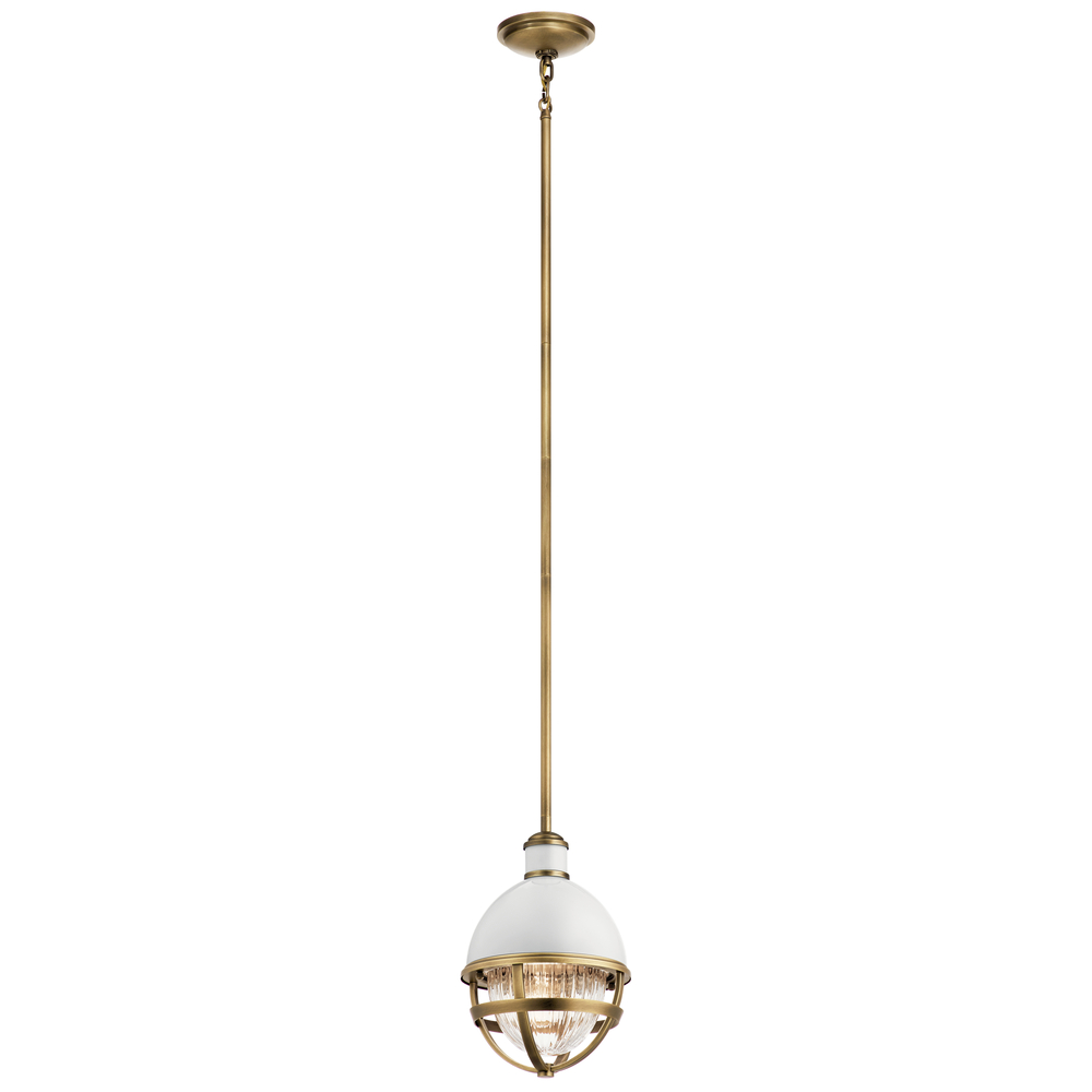 Tollis™ 12.5&#34; 1 Light Mini Pendant Natural Brass