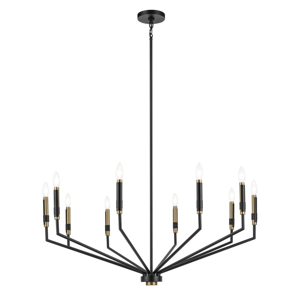 Armand 38.25&#34; 10-Light Chandelier in Black