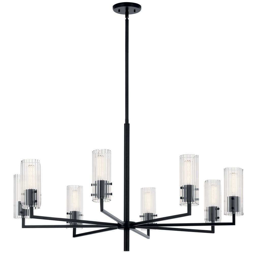 Velestino 40.25&#34; 8-Light Chandelier in Black