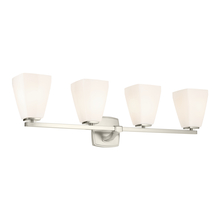 Kichler 55217NI - Marant 33.25" 4-Light Vanity Light with Opal Glass in Brushed Nickel