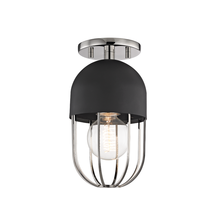 Mitzi by Hudson Valley Lighting H145601-PN/BK - 1 Light Semi Flush