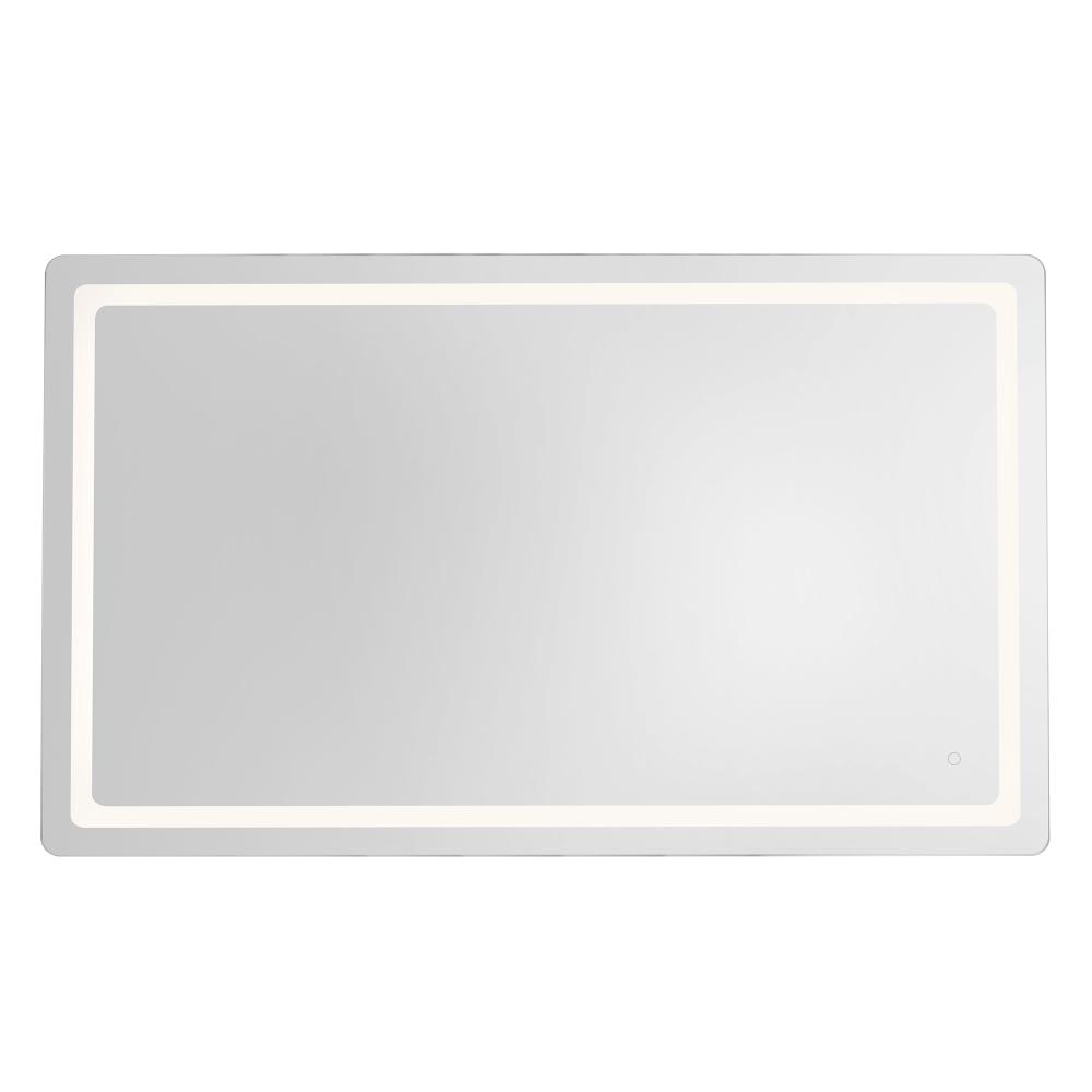 Seneca 32-in Sandblasted Merc Edge LED Vanity Mirror