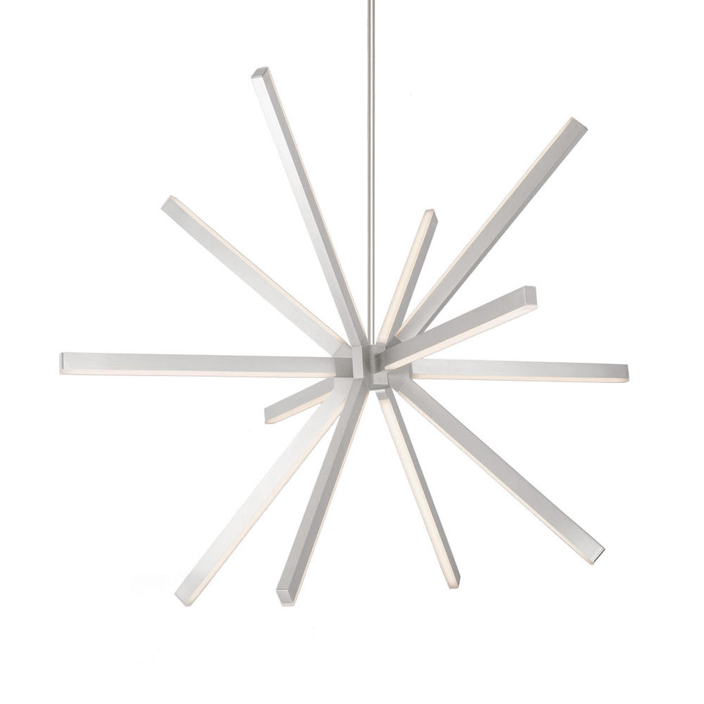 Sirius 48-in Brushed Nickel LED Chandeliers