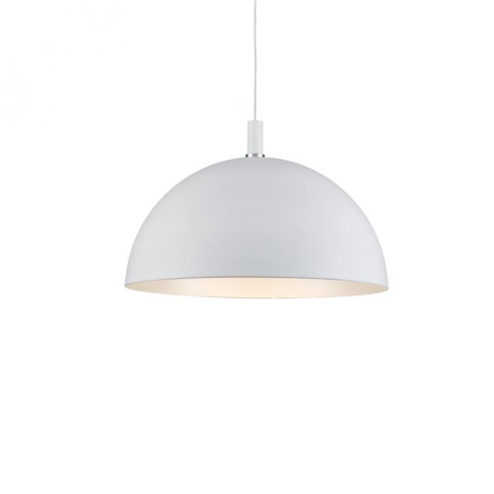 Archibald 32-in White With Gold Detail 1 Light Pendant