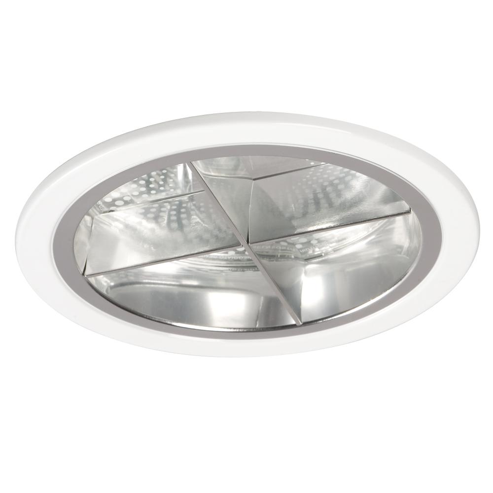 6&#34; Horizontal Cross Louver Reflector Trim w/ Clear Lens