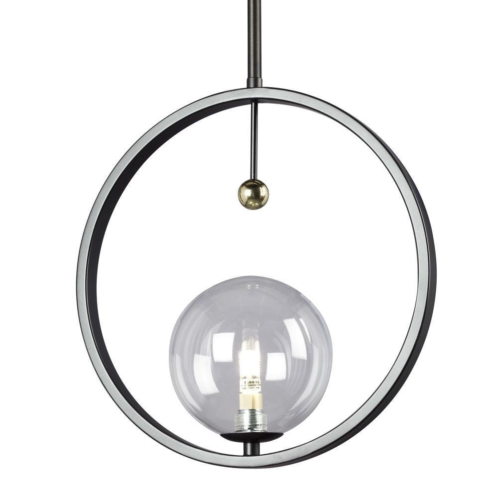 Mini Pendant BK w/6&#34;, 12&#34; & 18&#34; Ext. Rods