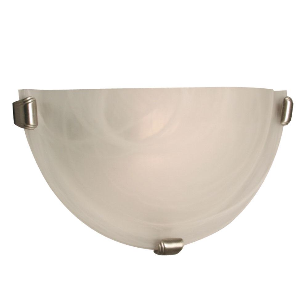 LED Wall Sconce - in Pewter finish with Marbled Glass