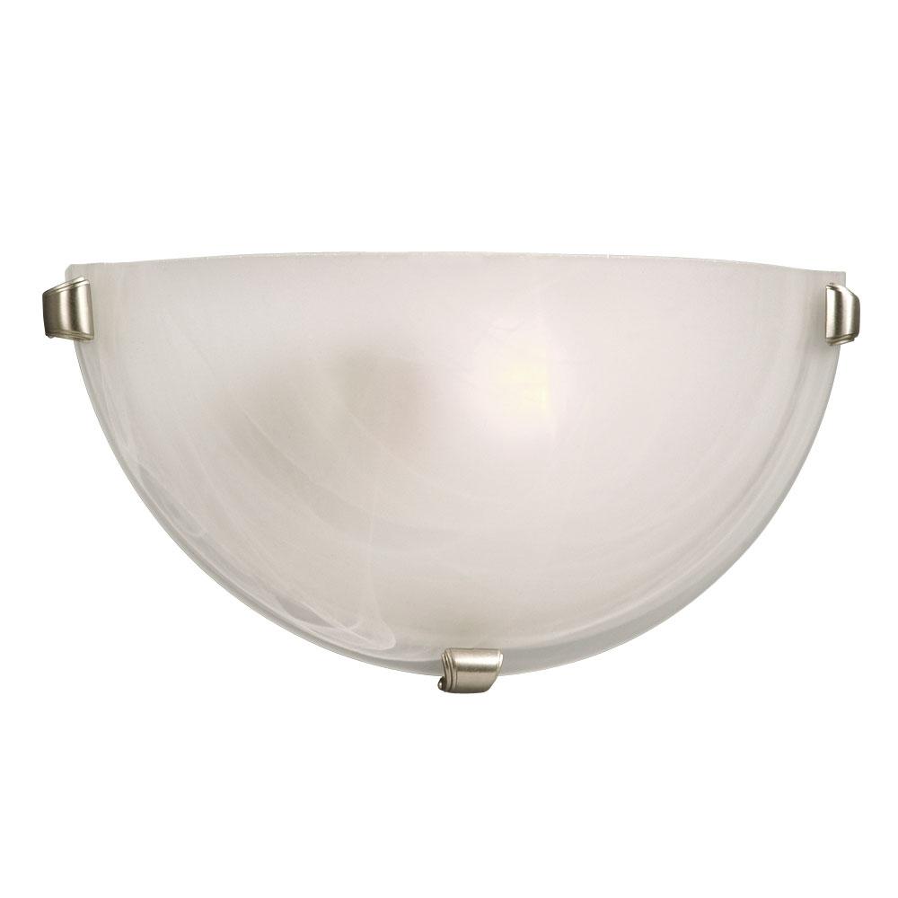 LED Wall Sconce - in Pewter finish with Marbled Glass