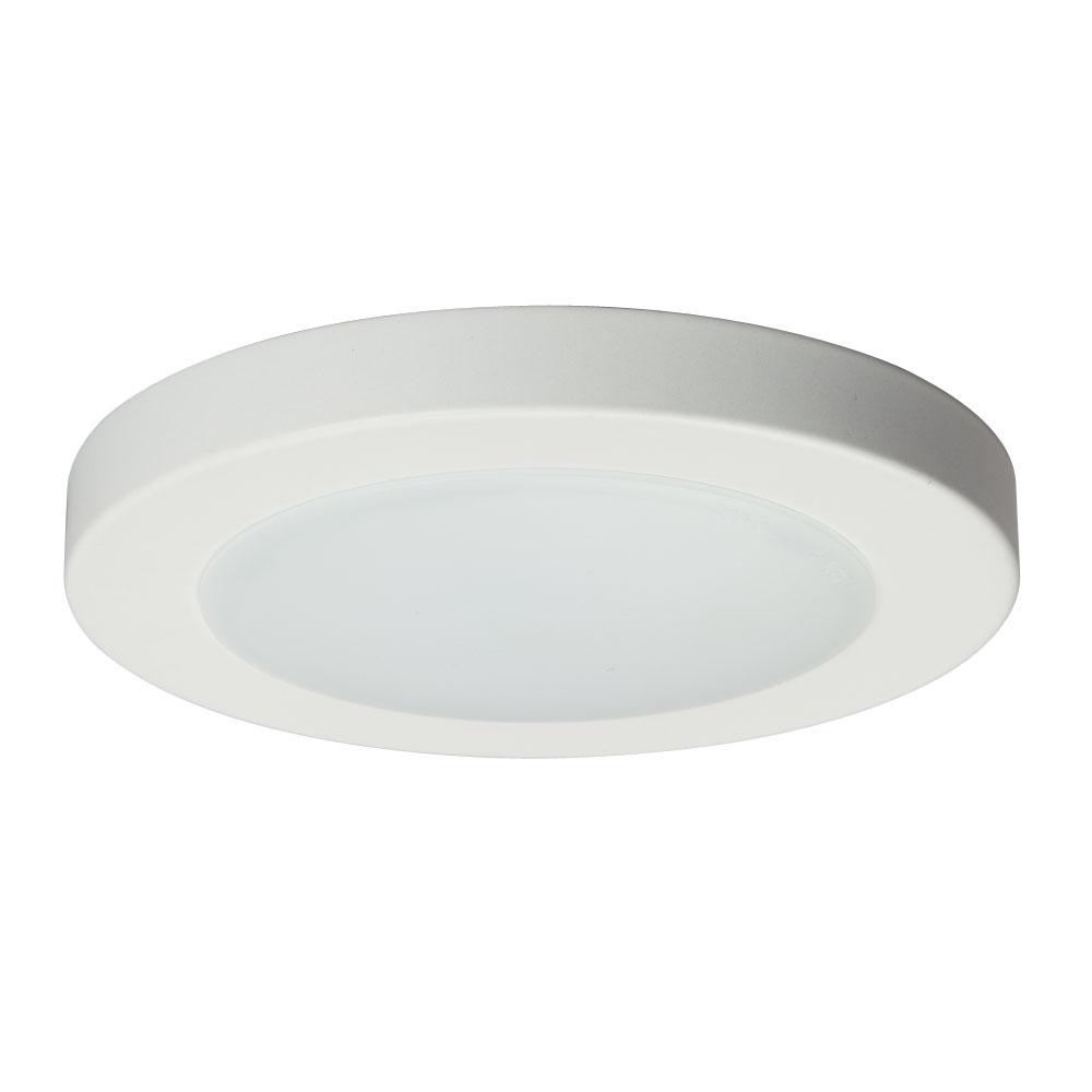 6&#34; LED Slimline Surface Mount - in White finish with Polycarbonate Lens (AC LED, Dimmable, 3000K