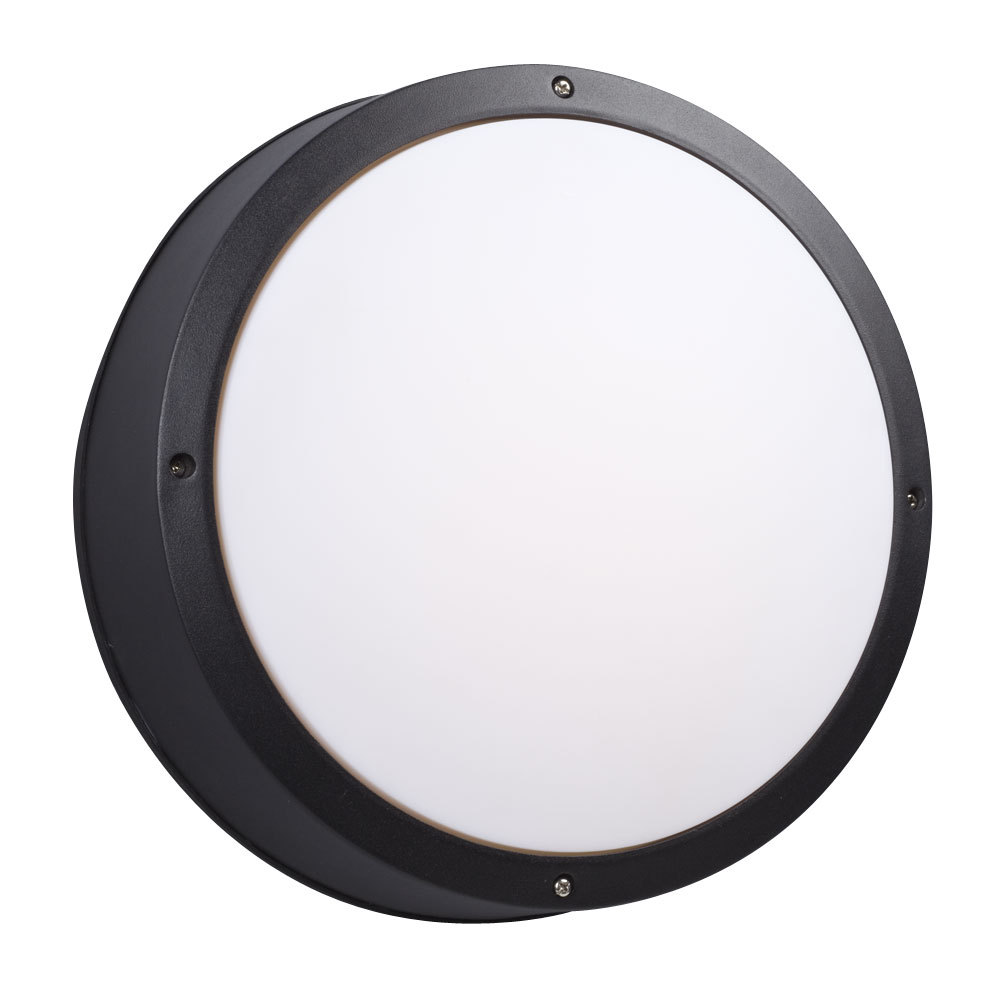 14&#34; ROUND OUTDOOR BK AC LED Dimmable