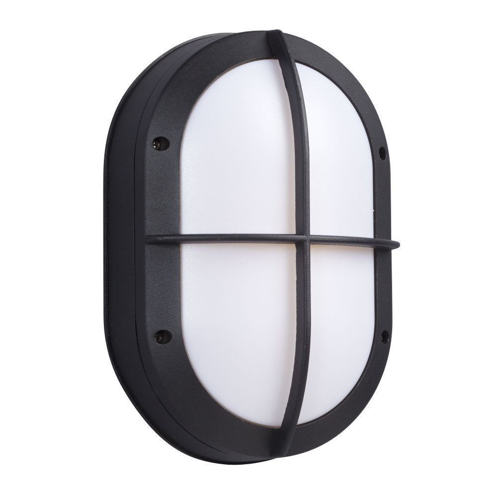 11-3/8&#34; OVAL OUTDOOR BK AC LED Dimmable