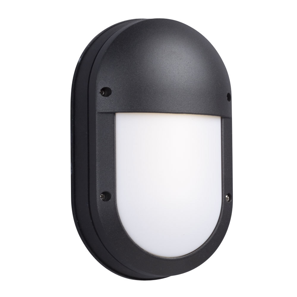 8-5/8&#34; OVAL OUTDOOR BK AC LED Dimmable