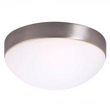 Galaxy Lighting 615352BN-113NPF - Flush Mount Ceiling Light - in Brushed Nickel finish with Satin White Glass