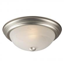 Galaxy Lighting 635032PT - Flush Mount - Pewter w/ Marbled Glass