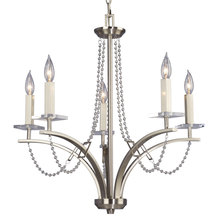 Galaxy Lighting 822465BN - 5L CHANDELIER BN