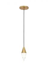 Visual Comfort & Co. Modern Collection 700TRSPTRT1RNB-LED930 - Turret 1 Light Pendant