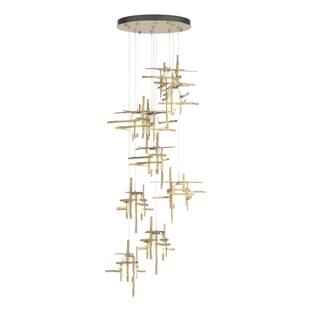 Tura 9-Light Frosted Glass Pendant