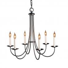 Hubbardton Forge - Canada 101160-SKT-20 - Simple Sweep 6 Arm Chandelier