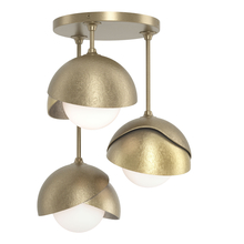 Hubbardton Forge - Canada 121374-SKT-84-86-GG0711 - Brooklyn 3-Light Double Shade Semi-Flush