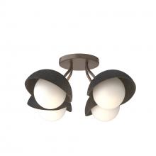 Hubbardton Forge - Canada 121375-SKT-05-10-GG0711 - Brooklyn 4-Light Single Shade Semi-Flush