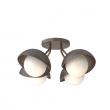 Hubbardton Forge - Canada 121375-SKT-05-14-GG0711 - Brooklyn 4-Light Single Shade Semi-Flush