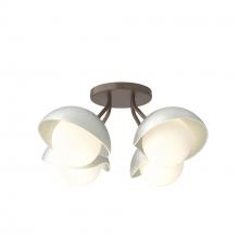 Hubbardton Forge - Canada 121375-SKT-05-82-GG0711 - Brooklyn 4-Light Single Shade Semi-Flush