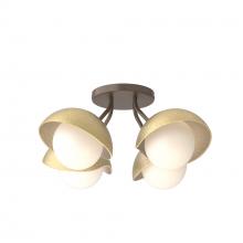 Hubbardton Forge - Canada 121375-SKT-05-86-GG0711 - Brooklyn 4-Light Single Shade Semi-Flush