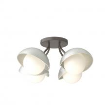 Hubbardton Forge - Canada 121375-SKT-07-82-GG0711 - Brooklyn 4-Light Single Shade Semi-Flush