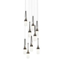 Hubbardton Forge - Canada 131100-SKT-LONG-10-YG0434 - Link 9-Light Blown Glass Pendant